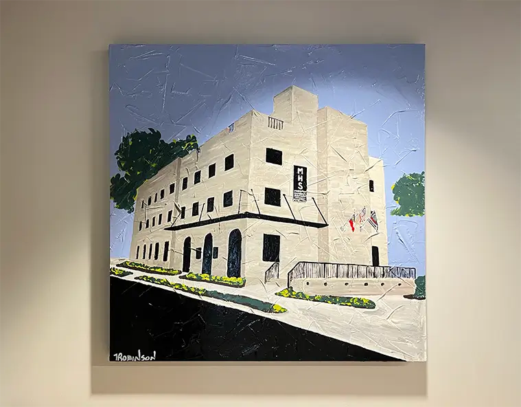 Painting of Brookhaven Martenson, Hasbrouck and Simon LLP building exterior
